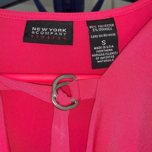 New York & Company Sleeveless Top Dressy Pink Size S - Picture 4 of 4